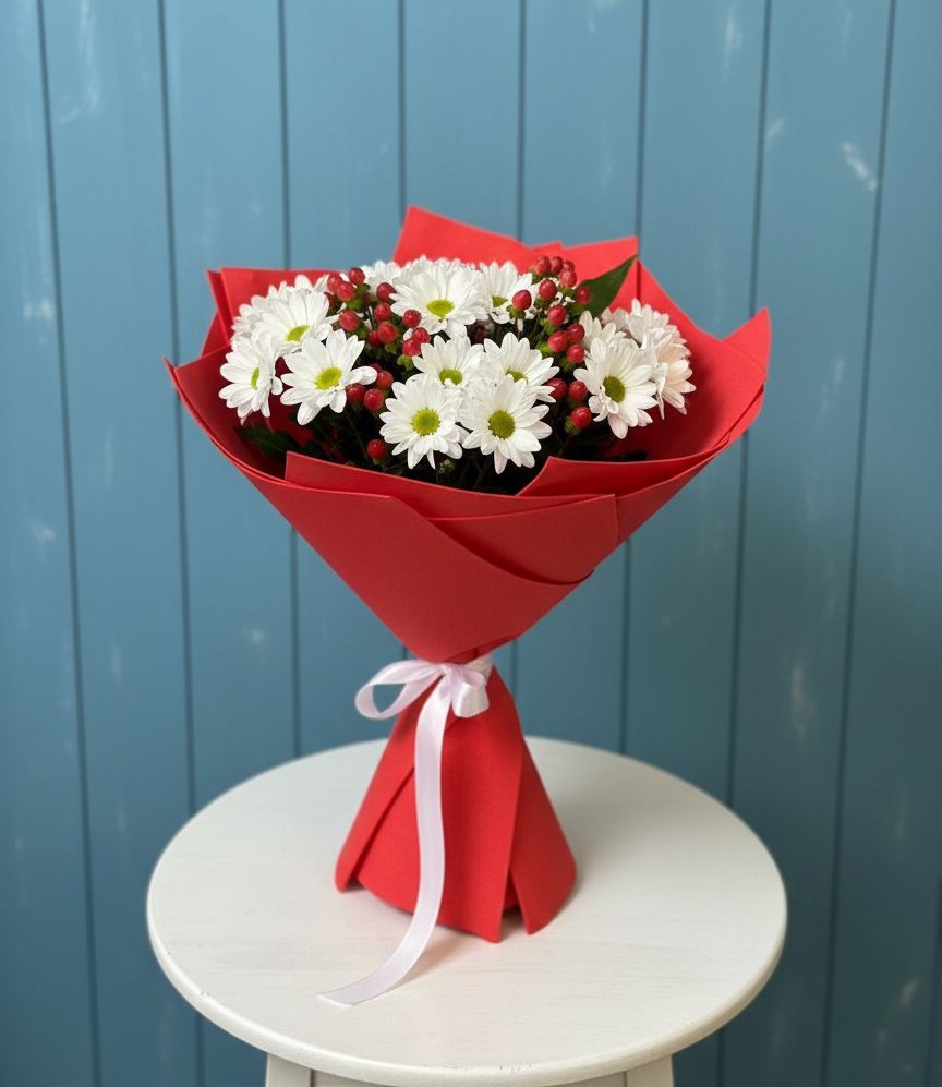 Букет цветов из: Хризантемы в Архангельском Воронежской области