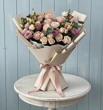 Букет цветов из:  Розы и Лизиантусы #REPLACE_PRED# Архангельском Воронежской области