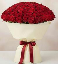 Букет 101 Красная роза Милано в Архангельском Воронежской области