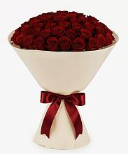 Букет 101 Бордовая роза Блэк Бакарра в Архангельском Воронежской области