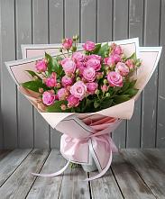 Букет Розовый кустик в Архангельском Воронежской области