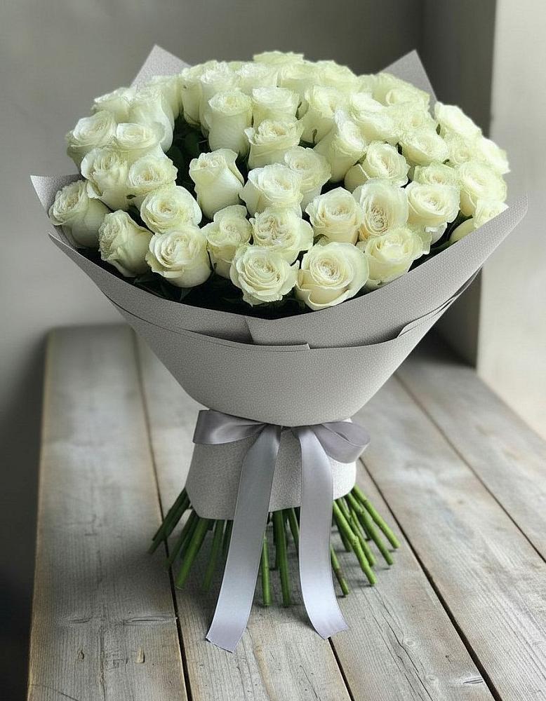 Букет 35 Белых роз в Архангельском Воронежской области