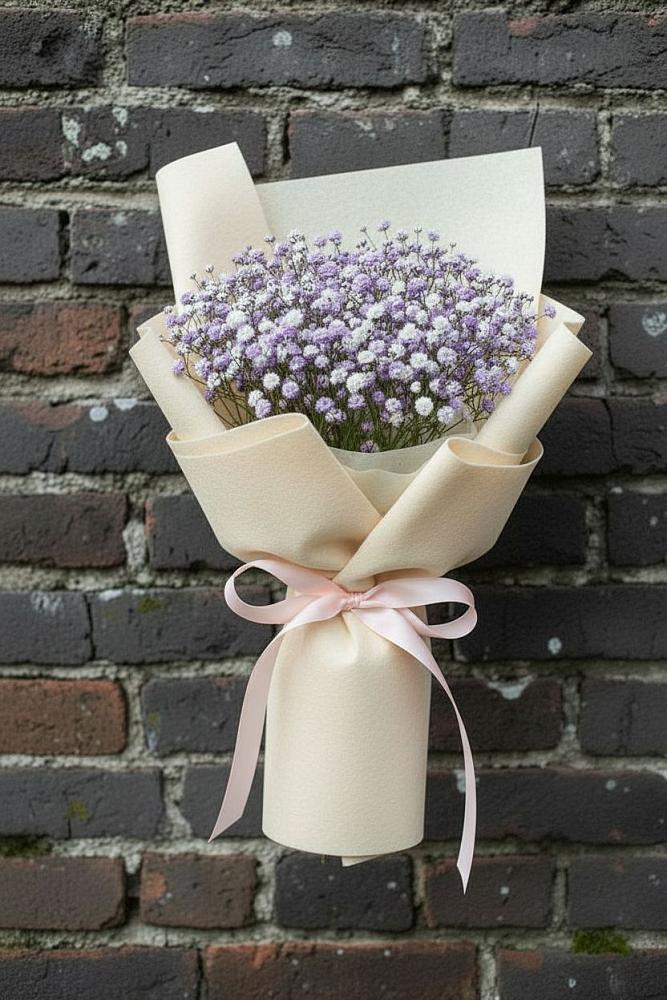 Букет цветов из: Гипсофила в Архангельском Воронежской области