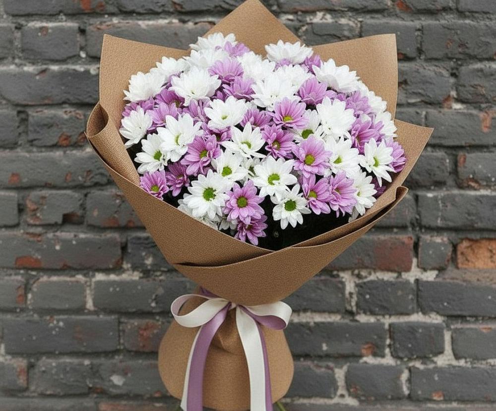 Букет цветов из: Хризантемы в Архангельском Воронежской области
