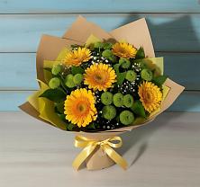 Букет цветов из:  Герберы и Хризантемы #REPLACE_PRED# Архангельском Воронежской области