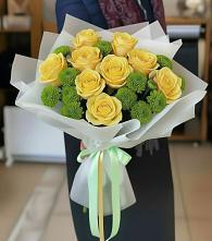 Букет цветов из:  Хризантемы и Розы #REPLACE_PRED# Архангельском Воронежской области