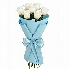 Букет 7 белых роз Проуд в Архангельском Воронежской области