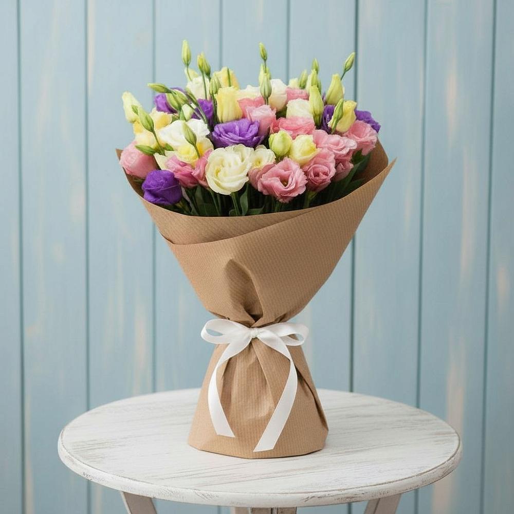 Букет цветов из: Лизиантусы в Архангельском Воронежской области