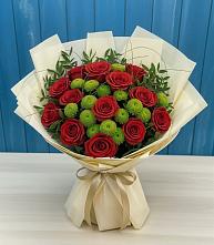 Букет цветов из:  Розы и Хризантемы #REPLACE_PRED# Архангельском Воронежской области