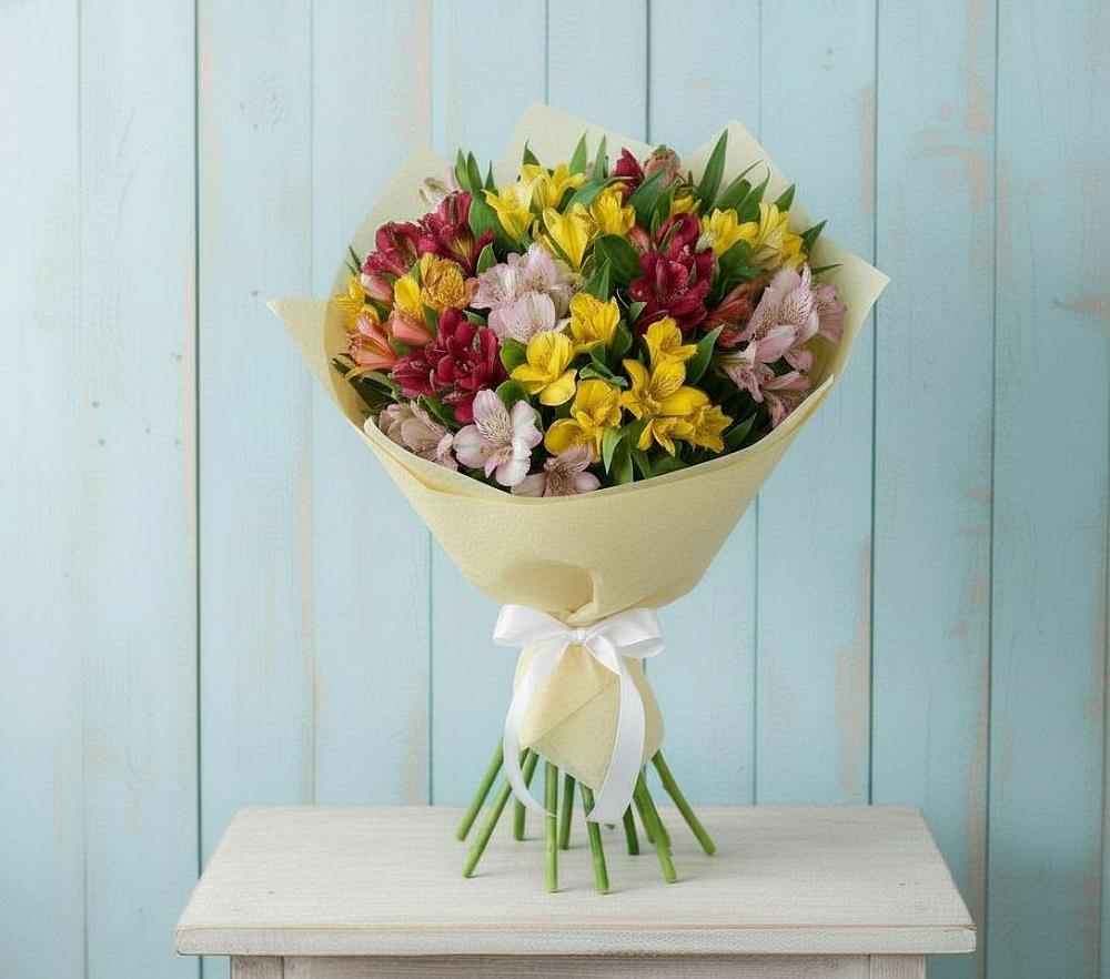 Букет цветов из: Альстромерии в Архангельском Воронежской области