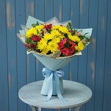 Букет цветов из:  Альстромерии и Хризантемы #REPLACE_PRED# Архангельском Воронежской области