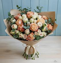 Букет цветов из:  Альстромерии и Розы #REPLACE_PRED# Архангельском Воронежской области