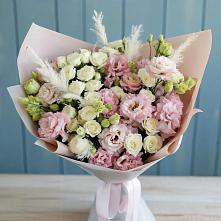 Букет цветов из:  Альстромерии и Розы в Архангельском Воронежской области
