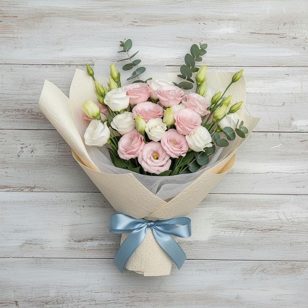 Букет цветов из: Лизиантусы в Архангельском Воронежской области